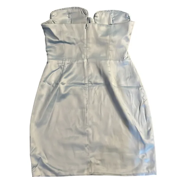 naked wardrobe Clam Shell Sweetheart Sleeveless Dress - Icy Blue Size S - Image 7