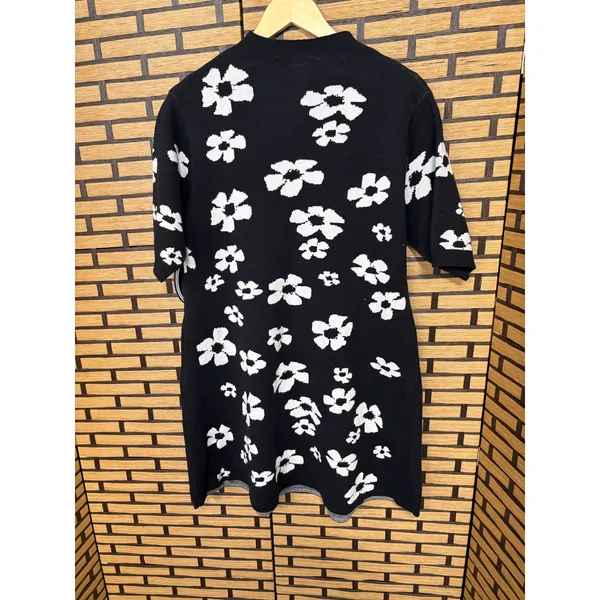 Scoop Black And White Floral Dress Size XL‎ - Image 3