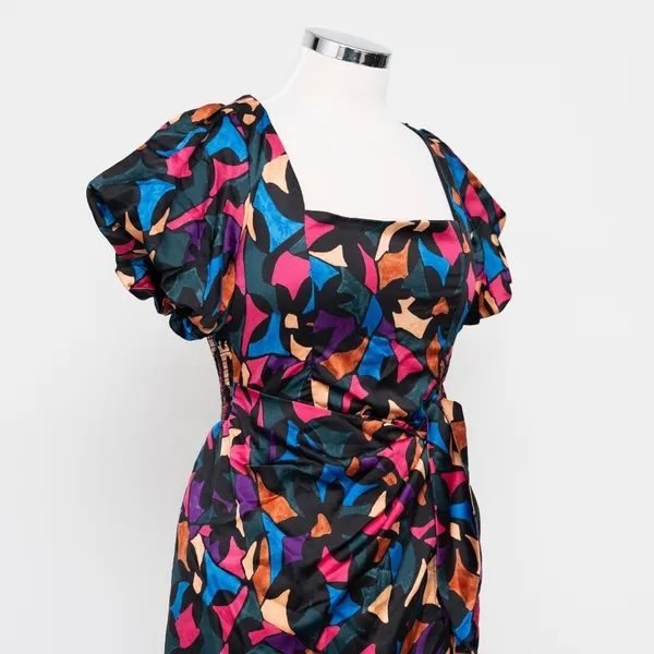 Show Me Your Mumu - Danielle Multicolor Satin‎ Mini Dress - Image 9