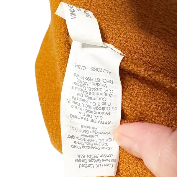 Madewell Textured & Thread Terracotta Burnt Orange Wrap Dress Sz M - Image 6
