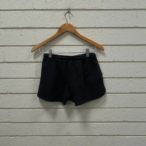 Brandy Melville Black Waffle Knit Shorts - Image 3