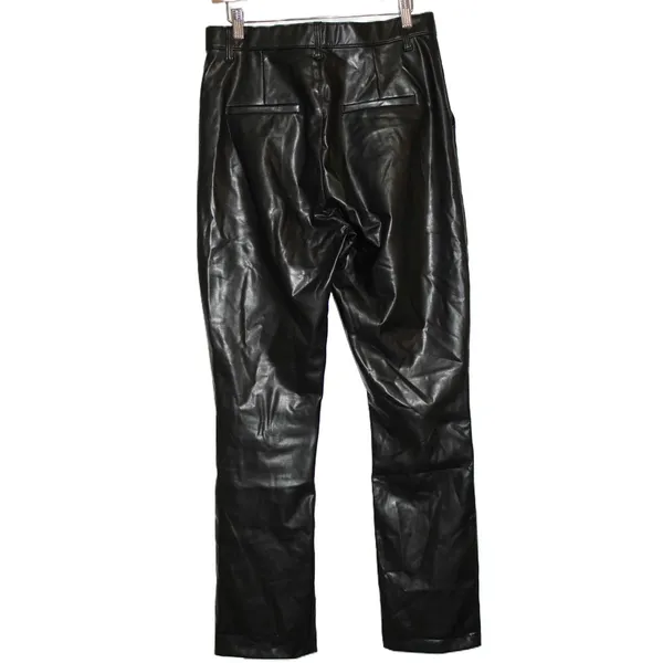Womens Abercrombie & Fitch Skinny Ultra High Rise Black Vegan Pants Size 31 / 12 - Image 2