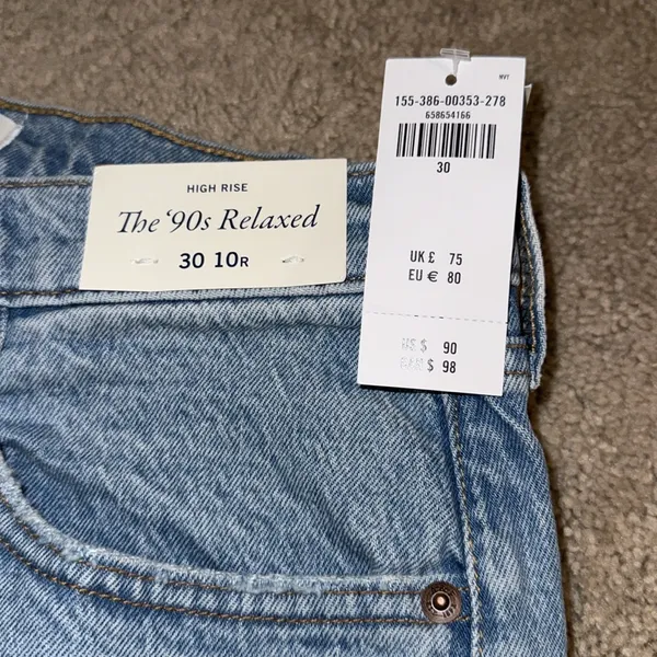 NWT Abercrombie & Fitch The ‘90s Relaxed High Rise Jeans - Image 9
