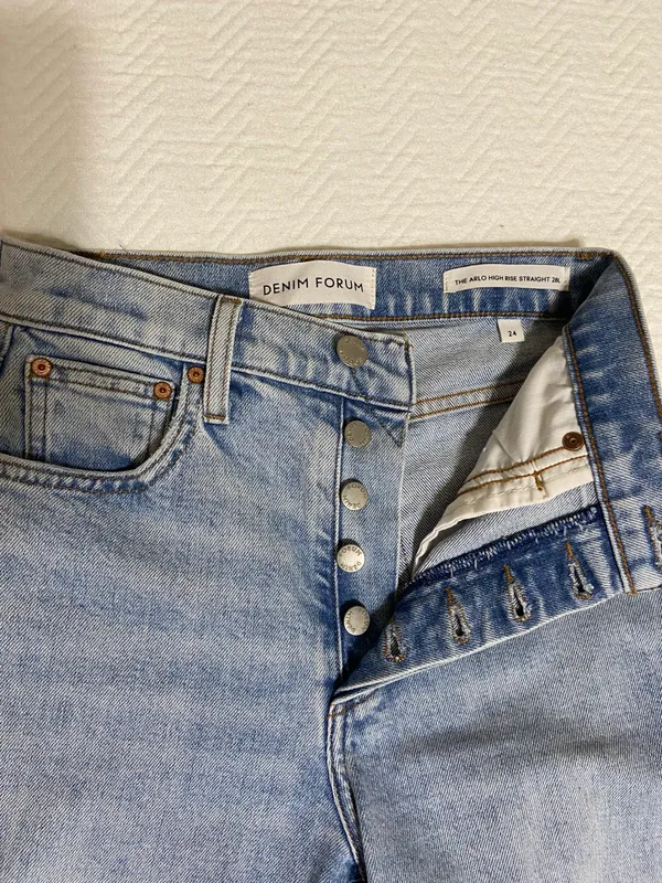Aritzia Jeans The Arlo High Rice Straight 28L - Image 4