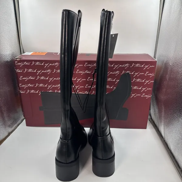 Kensie Naya B Women’s Black Knee High Boots Size 8.5 Side Zip Block Heel NWT - Image 9