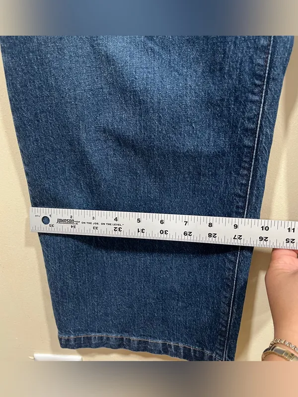 Madewell Women's The Perfect Vintage Wide-Leg Jeans size 28 petite blue - Image 6