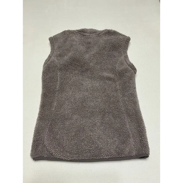 Free Country Womens Small Sherpa Fleece Vest Taupe Full Zip Cozy Outdoor 0584 - Image 2