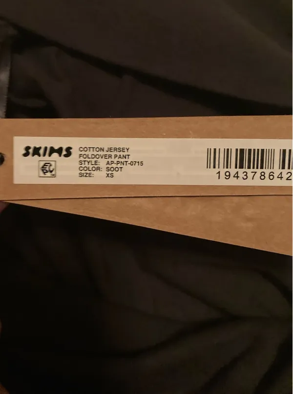SKIMS Cotton Jersey Foldover Pants XS - Image 6