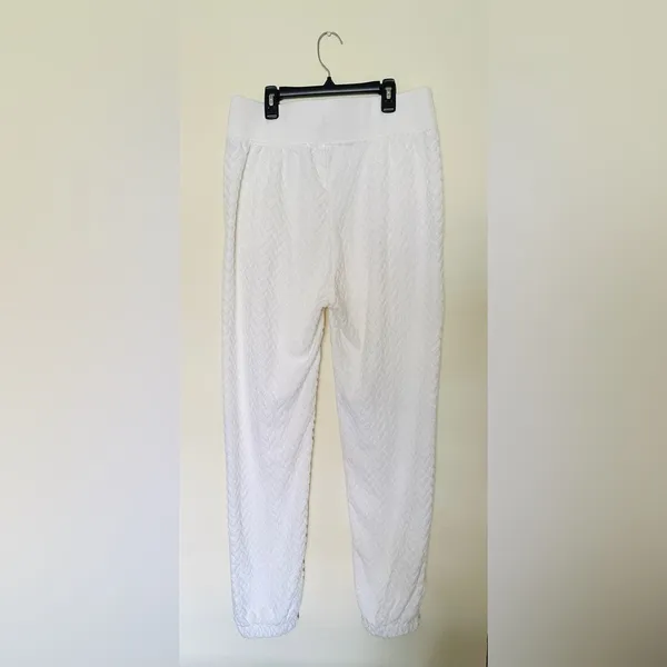 Nike Joggers Women’s‎ Sz L Everyday White Track Tapered Leg and High-Waisted Fit - Image 9
