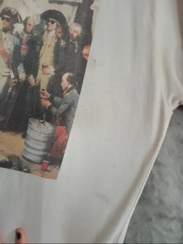 riot society White 'Political Party' Graphic Tee - Image 3