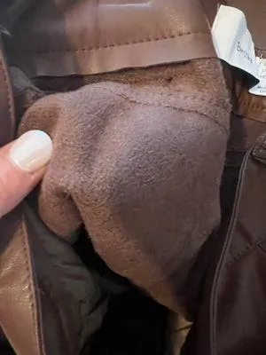 Bershka Brown Straight Leg Leather Pants - Image 6