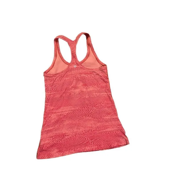 Lululemon racerback coral orange athletic tank‎ Orange Size 6 - Image 2