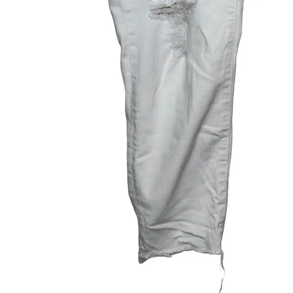 Madewell Women's Jeans‎ Ripped Skinny Cropped 9” High-Rise Denim White Size 36 - Image 5