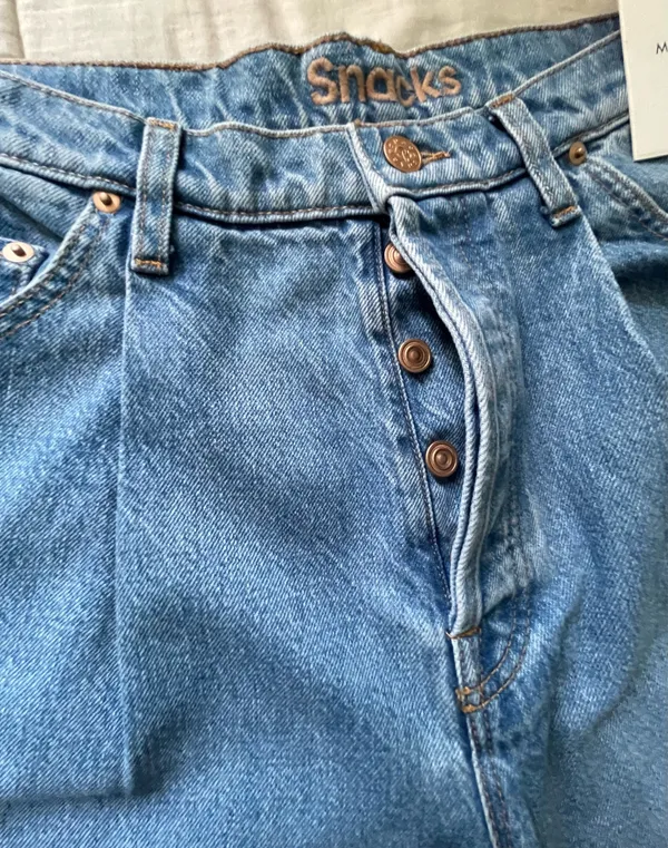 Mother Snacks Pleated Fun Dip Puddle Jeans - Image 8