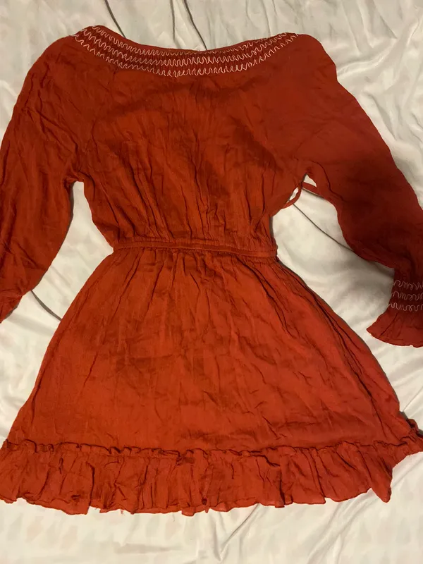 She & Sky BNWT rust quarter sleeve dress - Image 10