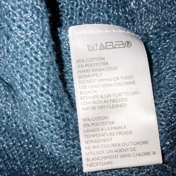 KIMCHI Blu small teal oversized faux wrap sweater - Image 7