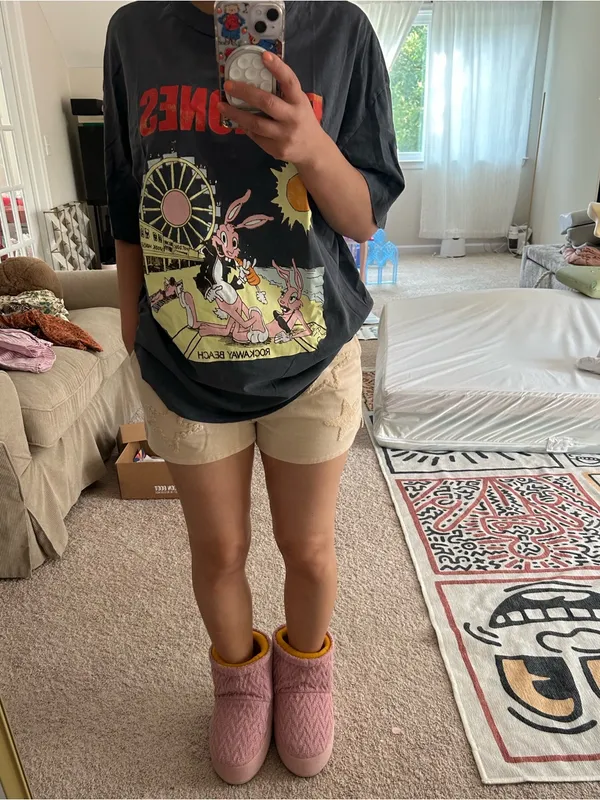 H&M Ramones funny graphic tee. L Gray Size L - Image 8