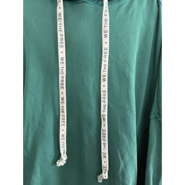 Free People We The Free We Hoodie Cadmium‎ Green Women's Size XS - Image 12