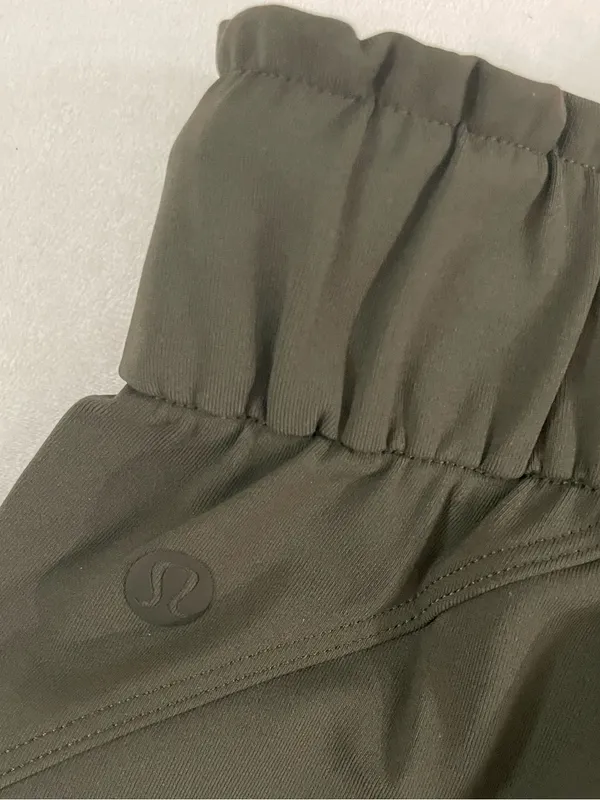 Lululemon Stretch High Rise Pants 7/8 Length Dark Olive Size 6 - Image 9