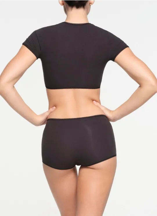 SKIMS Picot Cropped T-Shirt Set - Image 2