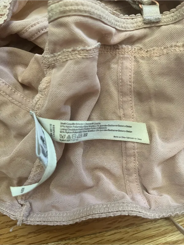Intimately Free People Cream Blush Lace Wireless Bralette XS Romantic Dainty - Image 5