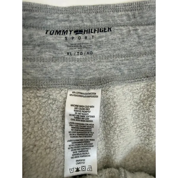 Tommy Hilfiger Sport Gray Sweatshirt Joggers Drawstring Sweatpants XL - Image 4