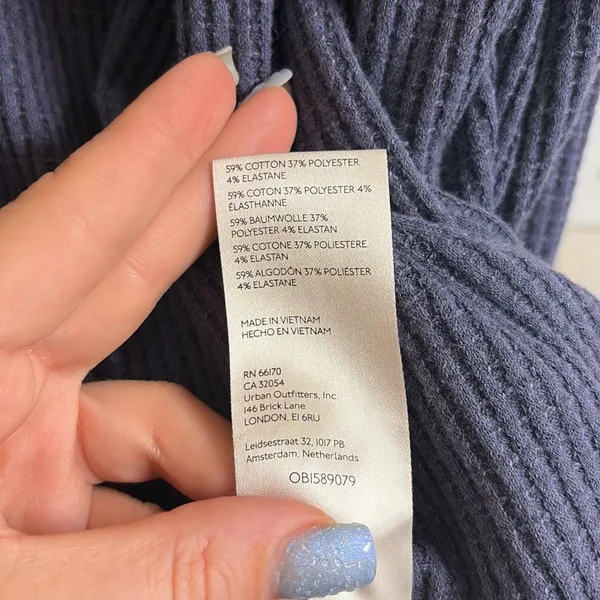 ✨Free People Josie Thermal Navy Sz Medium Dress✨ - Image 8