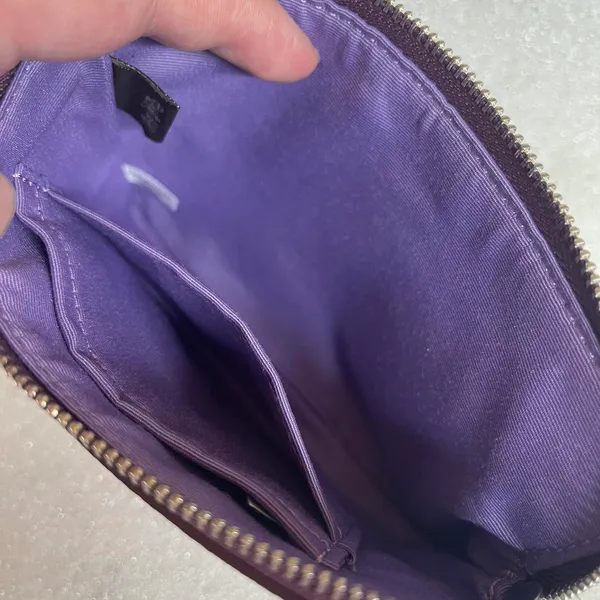 Coach Signature Corner Zip Wristlet Iris 58032 - Image 3