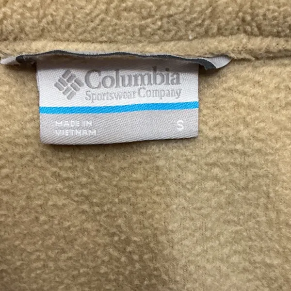 Columbia Womens Tan Cream Snap Fleece Pullover Sweater AL9102 Small - Image 4