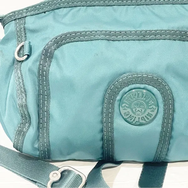 Kipling Forest‎ Green Nylon Rounded Small Crossbody Travel Bag - Image 2