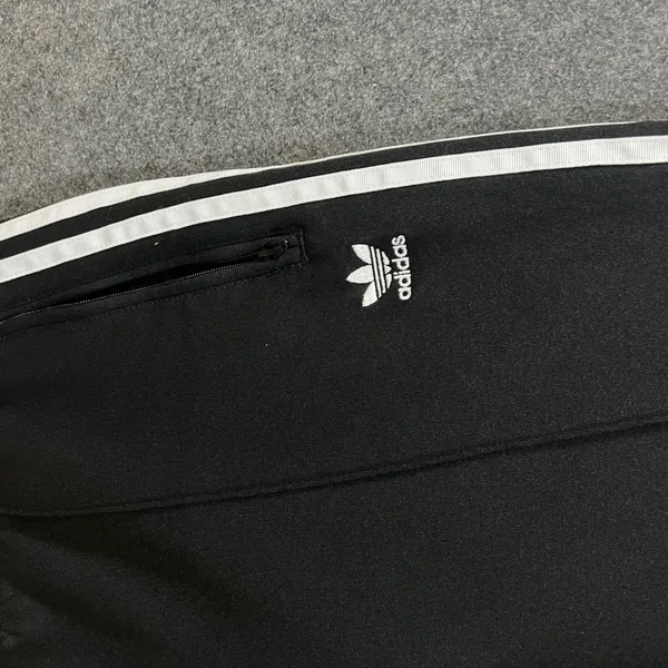 Adidas Originals Women Black 3-Stripe Track Pants Trefoil Logo Size L BK0017 - Image 8