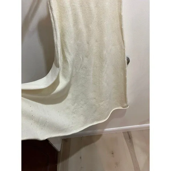 Commense NWT Women Small Cream Knit Midi Skirt Coquette Cottage Minimalist Fall - Image 4