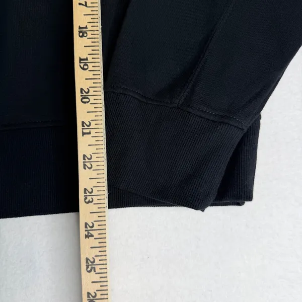 Jane + Delancey Black Taxi Cab Embroidered Pullover Sweatshirt XL Fleece Lined - Image 5