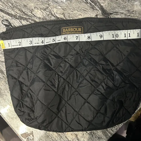 Barbour International Quilted Black Clutch - Image 10