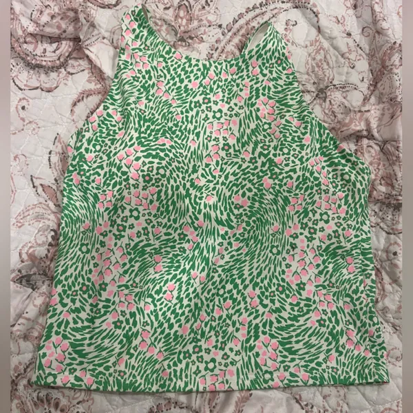Fabletics Green pattern Women's sports top - Image 2