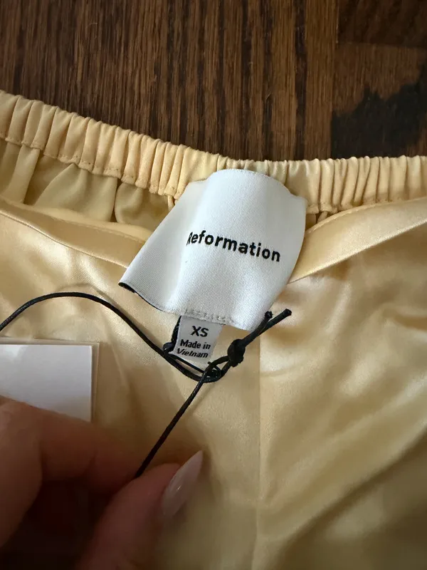 Reformation silk shorts  - Image 3