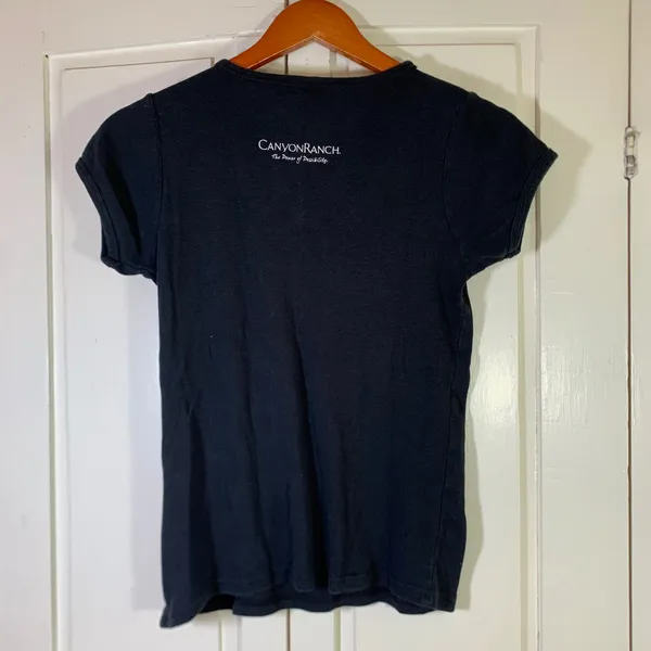 Canyon Ranch Life Even Better Graphic Tee Spa Black Cotton Anvil Womens Medium - Image 8