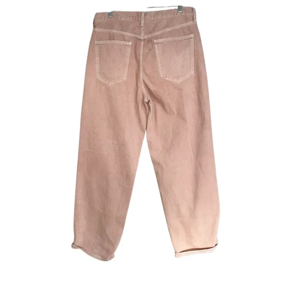 NWOT AGOLDE X FREE PEOPLE Pink Salt Criss-Cross Upsized Jeans - Image 7
