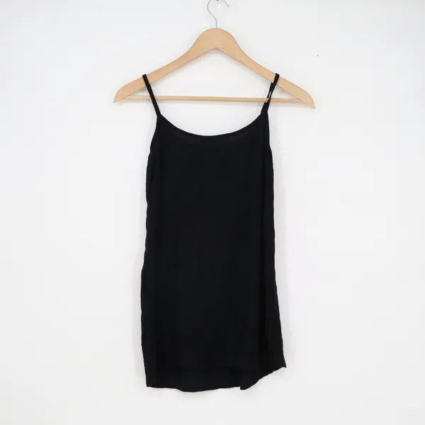 Haican Womens Black Spaghetti Strap Camisole Tank Top Scoop Neck Casual Basic - Image 3