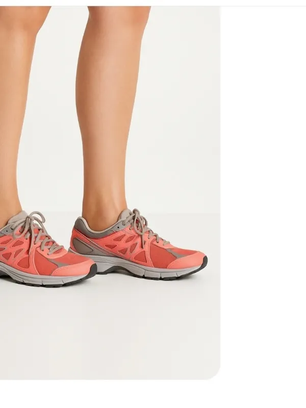 Nike Pink and Gray Women's Athletic Shoes - Image 3