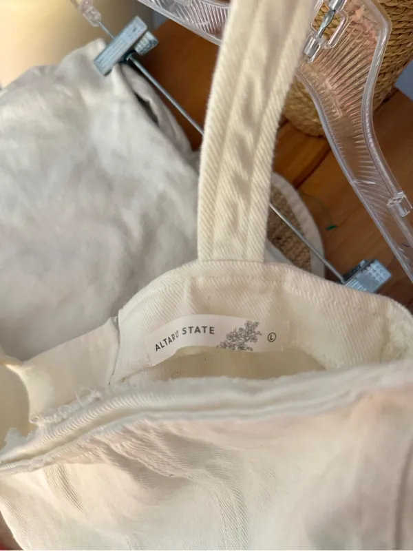 Altard state white denim set - Image 5