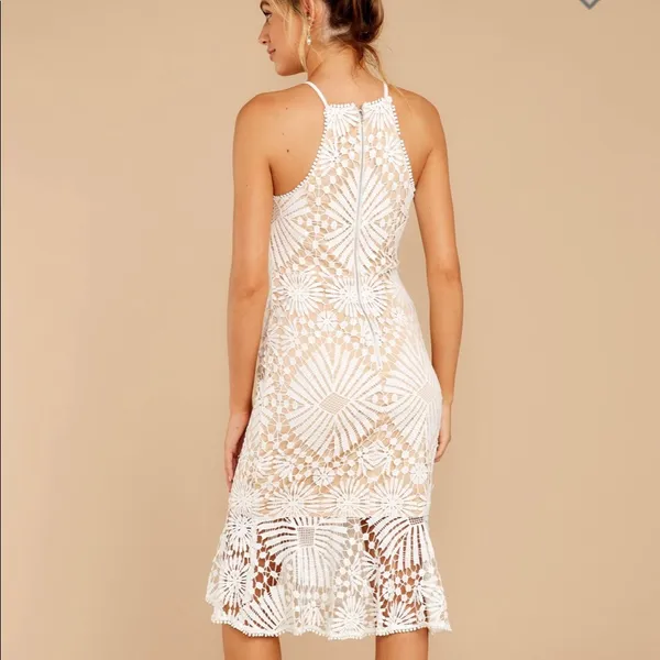 White lace dress Size L - Image 3