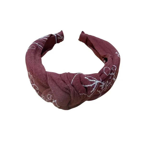 Madewell Women’s Floral Knotted Covered Headband Salvaged Barn AC154 NWT - Image 2
