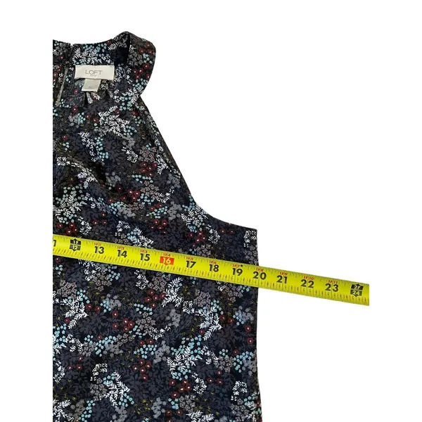 Loft Black Gray Women's Blouse Size M 41-11 - Image 5