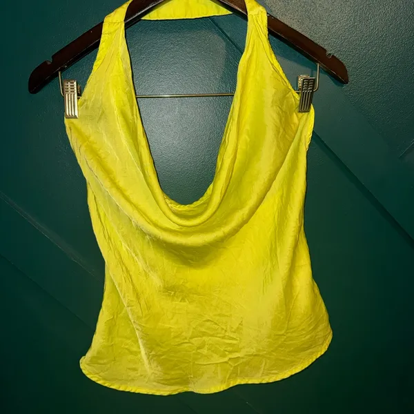 Vibrant Yellow Halter Camisole Size XS - Image 2