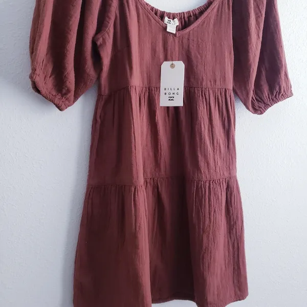Billabong Gauze Fall For Ya Babydoll Mini Dress New With Tags - Image 4