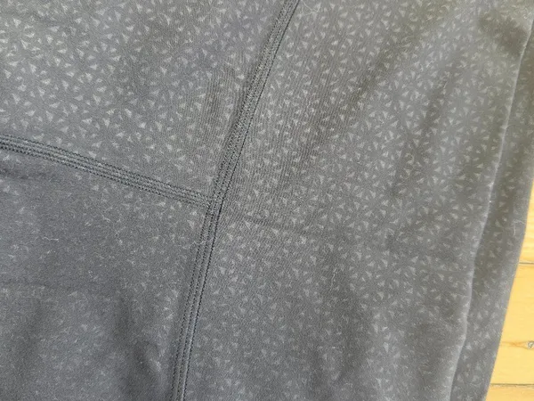 LULULEMON Black Grey Charcoal Patterned Leggings Size 8 - Image 2