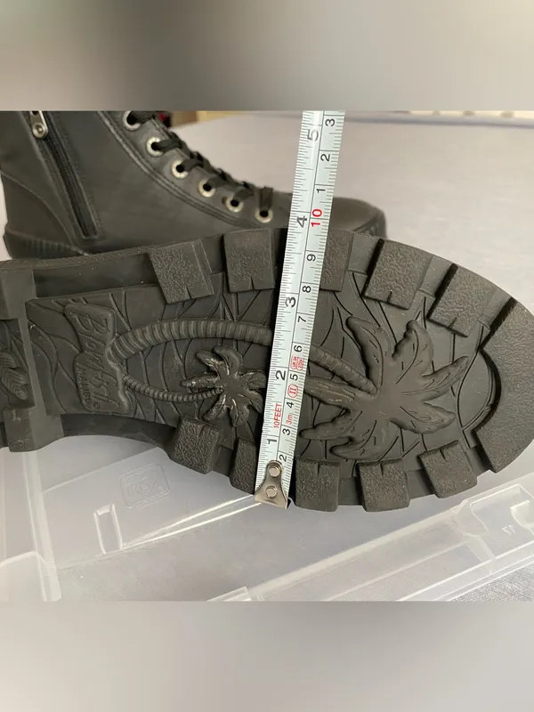 Blowfish Malibu 4Earth Black Lug Sole Combat Boots Fits US 8 Monochromatic - Image 7