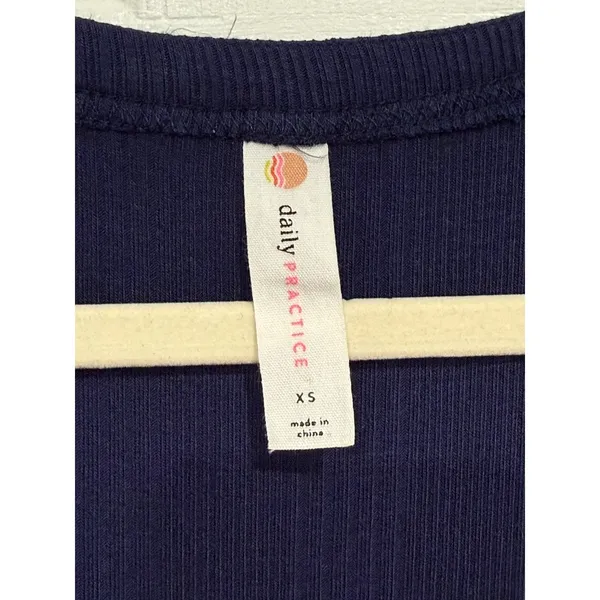 Anthropologie Navy‎ Ribbed Longline Cardigan and Lounge Pants Set - Image 3