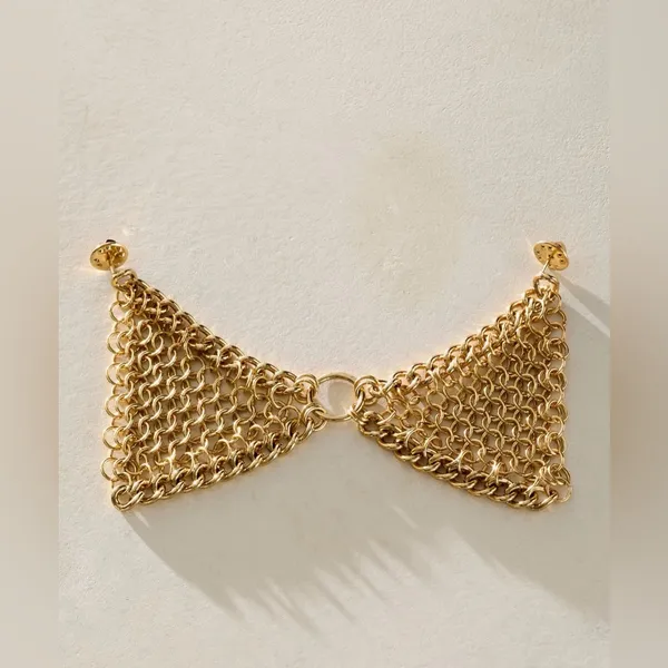 Free People summers end collar pin- gold NWT $38 - Image 2